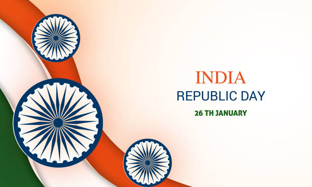 happy republic day of india stock illustration